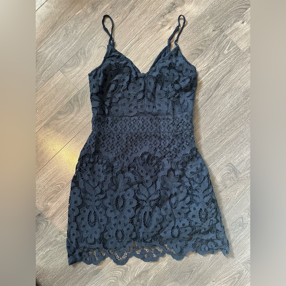 Abercrombie Navy Lace Dress